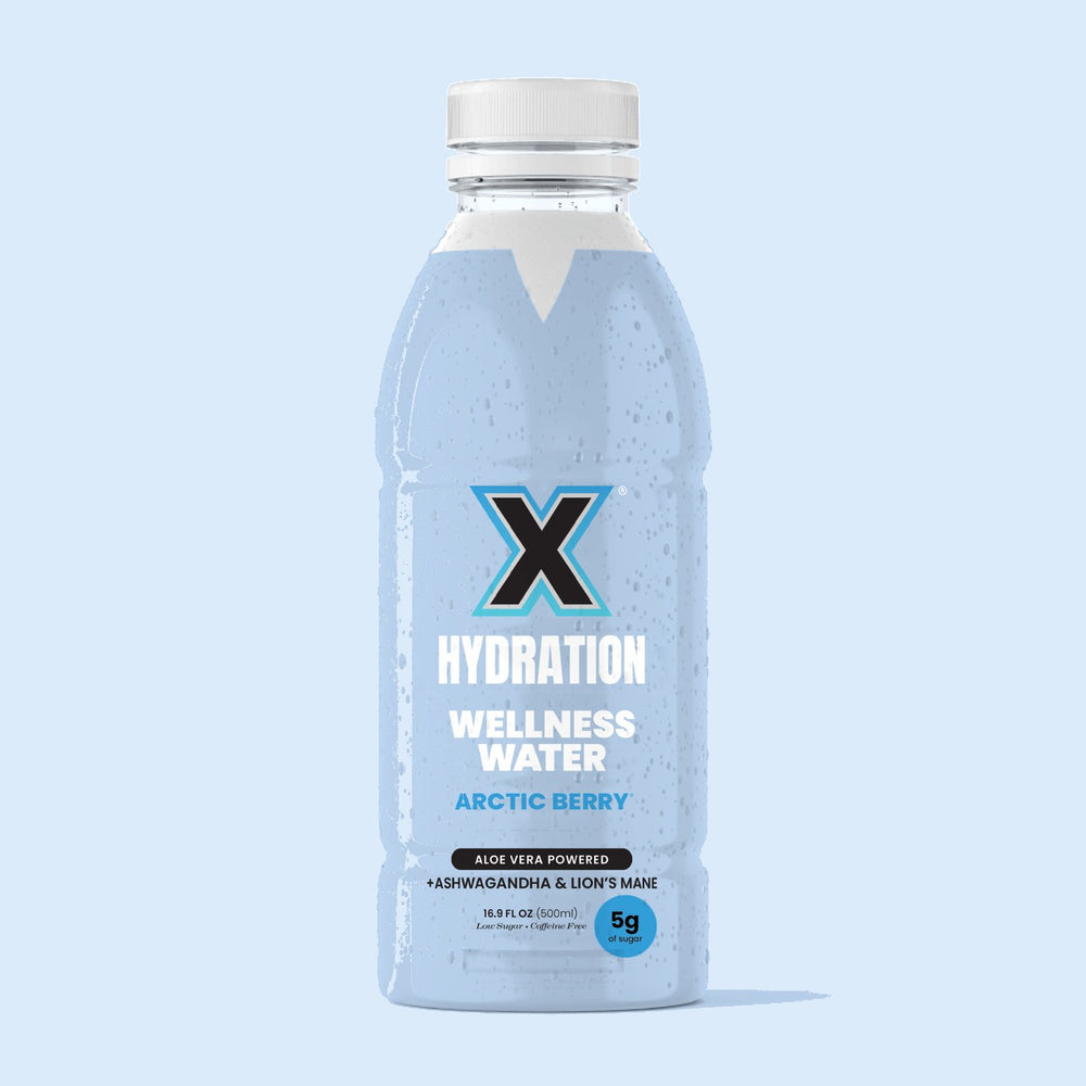 X Hydration Arctic Berry bottle mockup