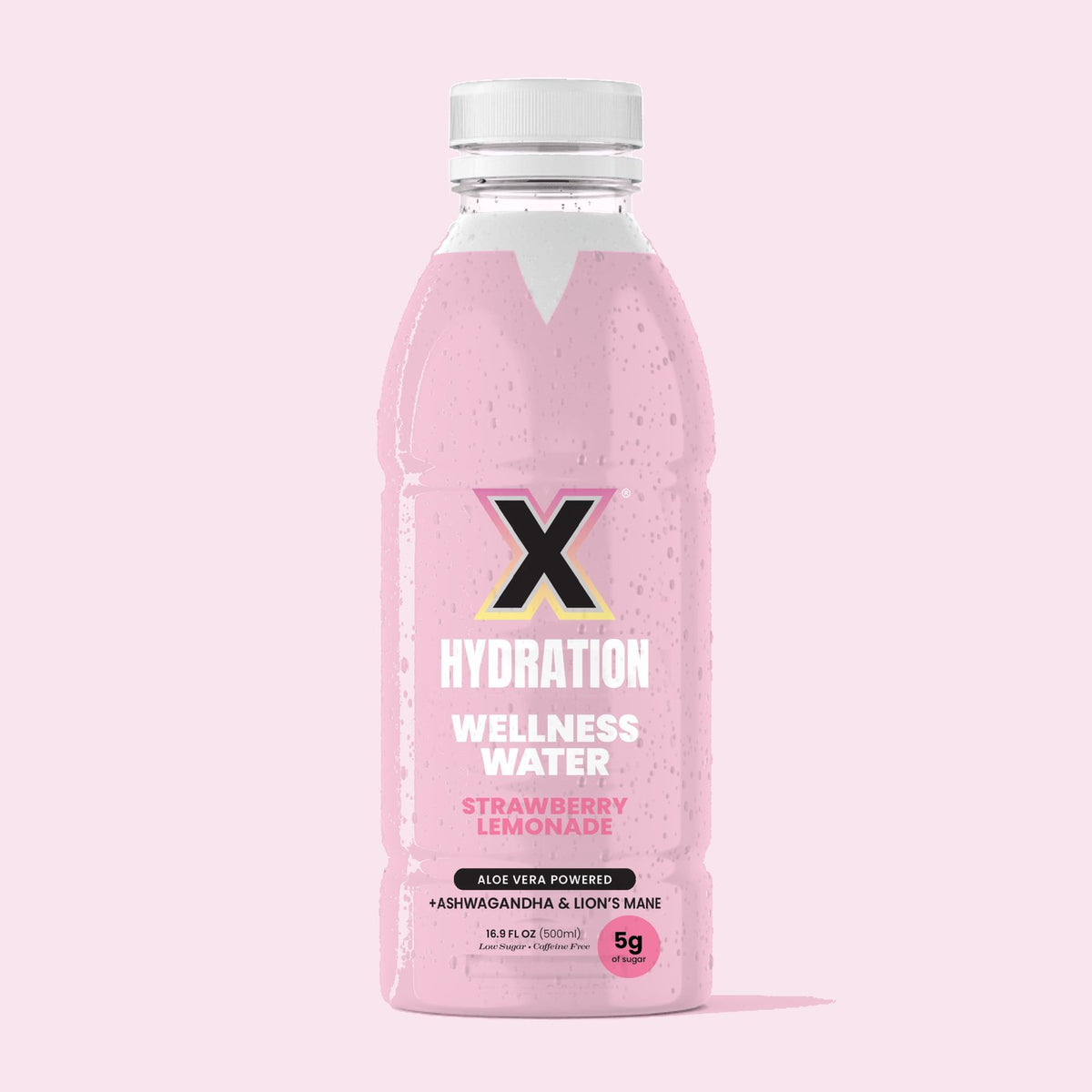 X Hydration Strawberry Lemonade bottle mockup