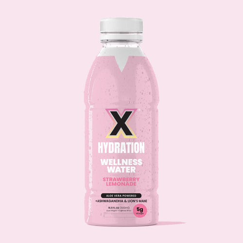 X Hydration Strawberry Lemonade bottle mockup