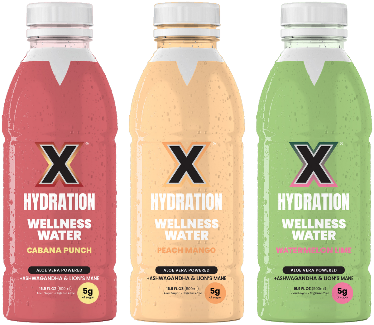 X Hydration Variety Pack: Cabana Punch, Peach Mango and Watermelon Lime